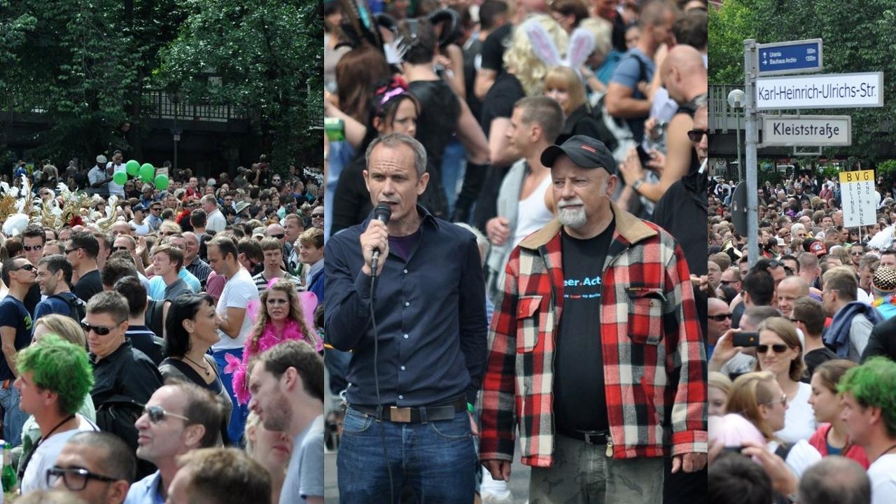Karl Heinrich Ulrichs Strasse in Berlin Symbolische Straßenumbenennung auf dem CSD Berlin 2011