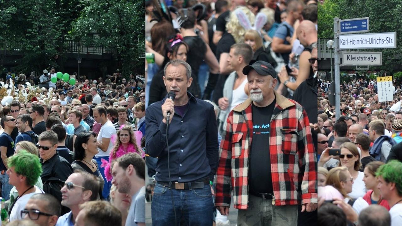 Symbolische Straßenumbenennung auf dem CSD Berlin 2011