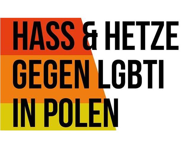 Protestaktion des LSVD Saar gegen LSBTI-feindlichen Hass und Hetze in Polen