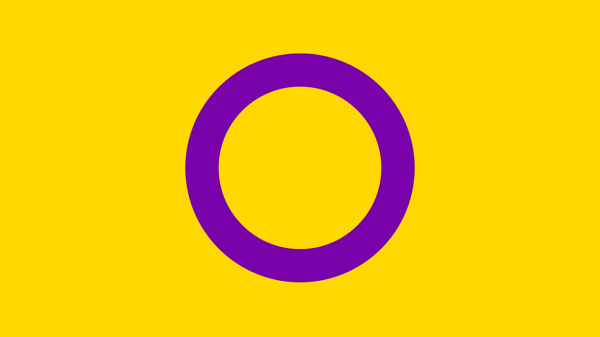 Interflagge - Flagge für intersexuelle / intergeschlechtliche Menschen - Inter*Pride