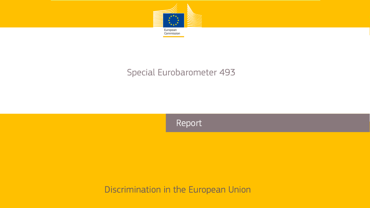 Titelbild der Studie Diskriminierung in der EU. Eurobarometer 2019 von der EU-Kommission