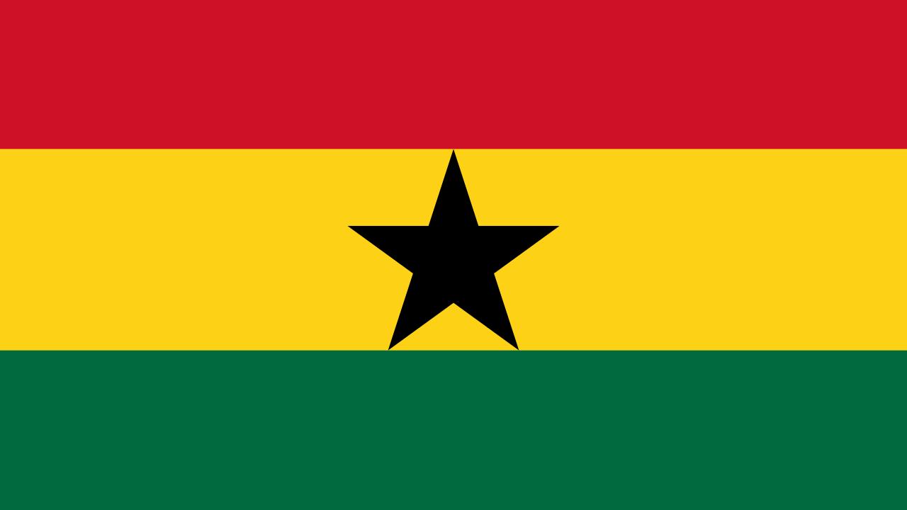 Flagge von Ghana