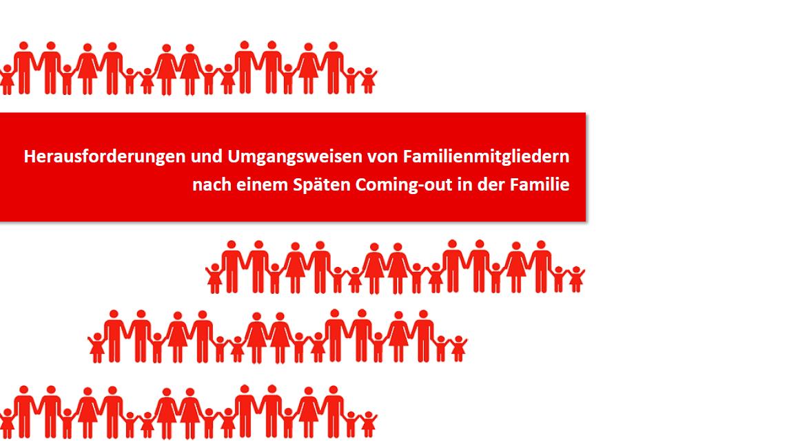 Deckblatt der Studie &quot;Der Umgang von Familienangehörigen mit einem Späten Coming-out in der Familie&quot;