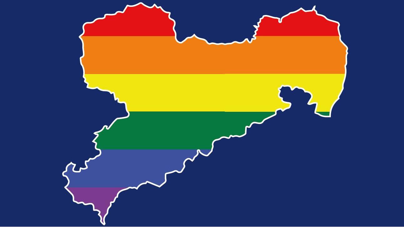 Sachsen in Regenbogenfarben