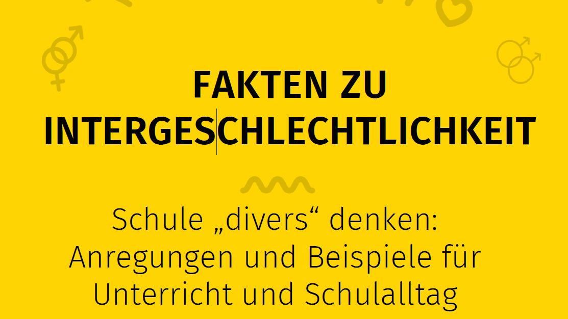 Viertes Faktenpapier zu Intergeschlechtlichkeit: Schule divers denken. Anregungen und Beispiele für Unterricht und Schulalltag