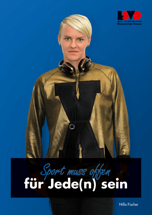 Nilla Fischer für die Kampagne des Lesben- und Schwulenverbandes Niedersachsen-Bremen