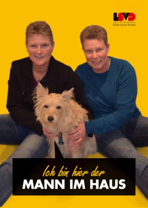 Irina, Jutta und Oskar für die Kampagne des Lesben- und Schwulenverbandes Niedersachsen-Bremen