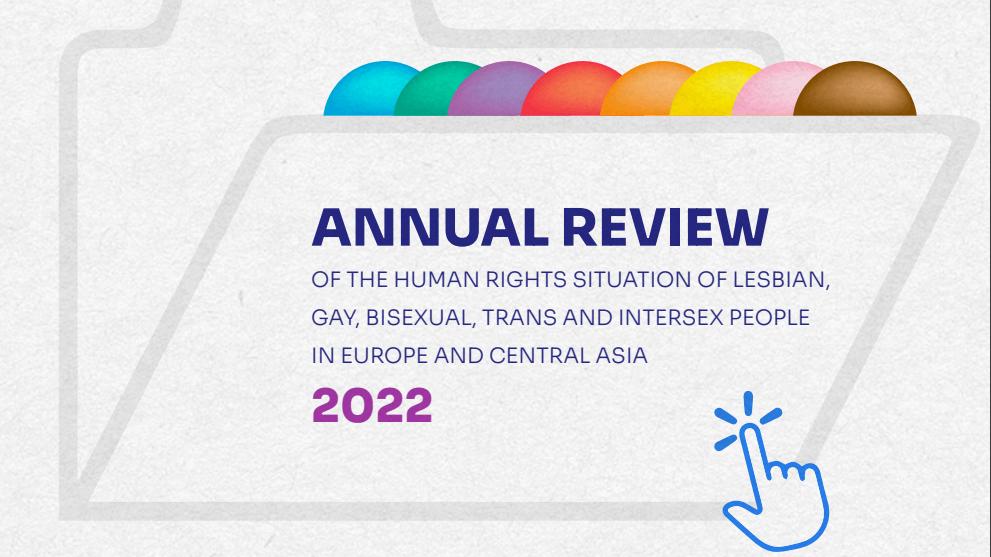 Menschenrechtslage für LSBTI in Deutschland: Bericht für 2021 von ILGA Europe Cover des Berichts von ILGA Europe zur Menschenrechtslage von LSBTI in Europa