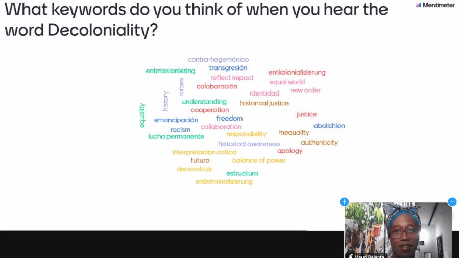 Intersektionalität und Dekolonialität: Brüche und Möglichkeiten in der Zivilgesellschaft Screenshot vom Online-Workshop "Intersektionalität und Dekolonialität: Brüche und Möglichkeiten in der Zivilgesellschaft"