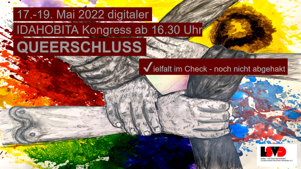 Online-Konkress, 17.-19. Mai: „Queerschluss  – Vielfalt im Check – noch nicht abgehackt“