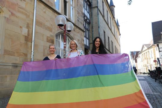 Regenbogenband über Osnabrück