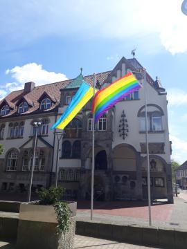 Regenbogenband über Wunstorf