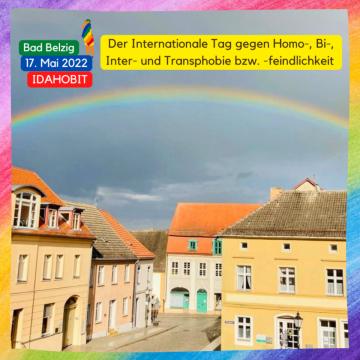 Regenbogenband über Bad Belzig