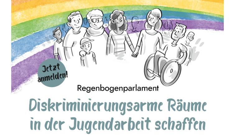 20.09, Frankfurt: Regenbogenparlament "Diskriminierungsarme Räume in der Jugendarbeit schaffen"